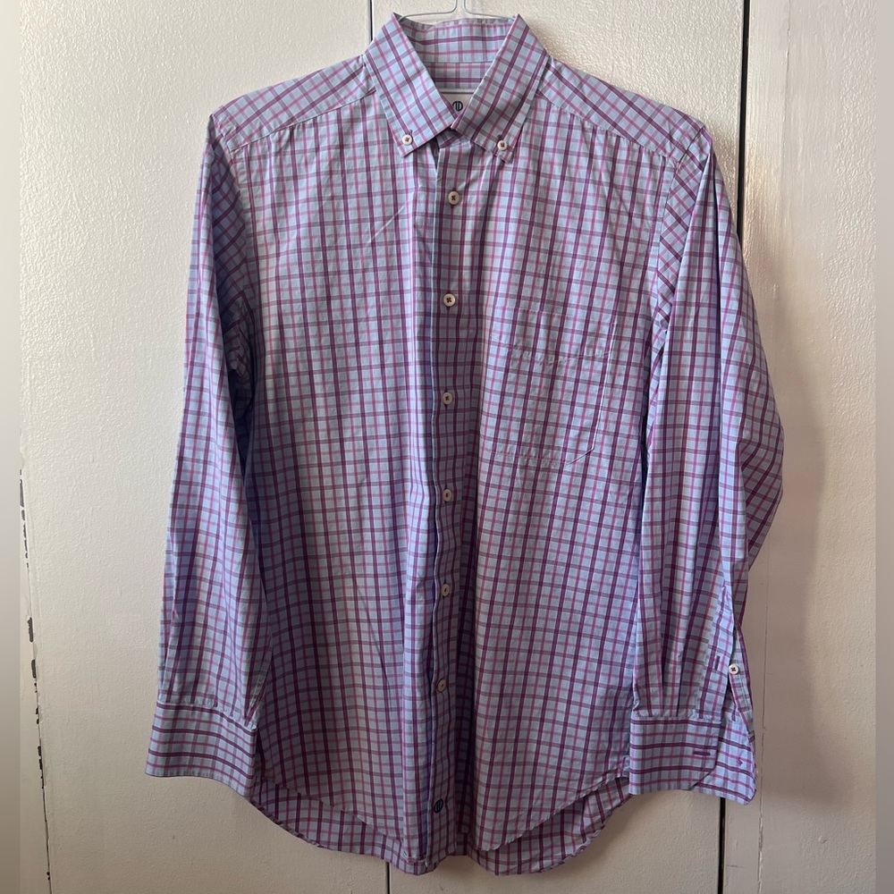 David Donahue Long Sleeve Button Down Dress Shirt